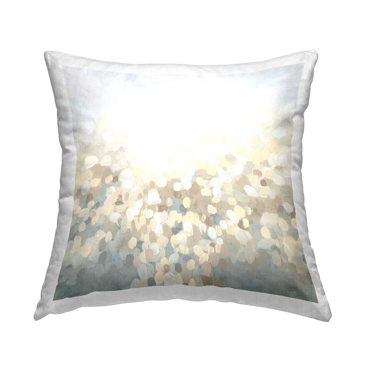 Soft Sunlit Abstraction Design by June Erica Vess Throw Pillow